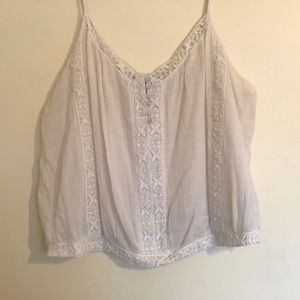 American Eagle Ivory Tank/Crop Size XL